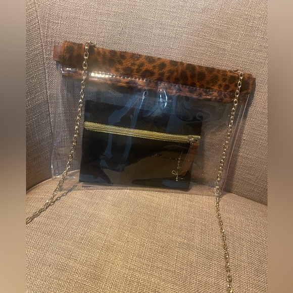 MB Greene HINGE PURSE LEOPARD TRIM WITH PRIVACY POUCH - Picture 2 of 6